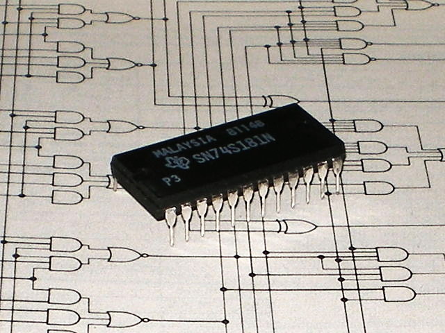 A 74181 ALU IC